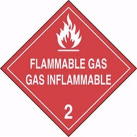 Accuform DOT PLACARD HAZARD CLASS 2 GASES MPLSP3FV100 MPLSP3FV100